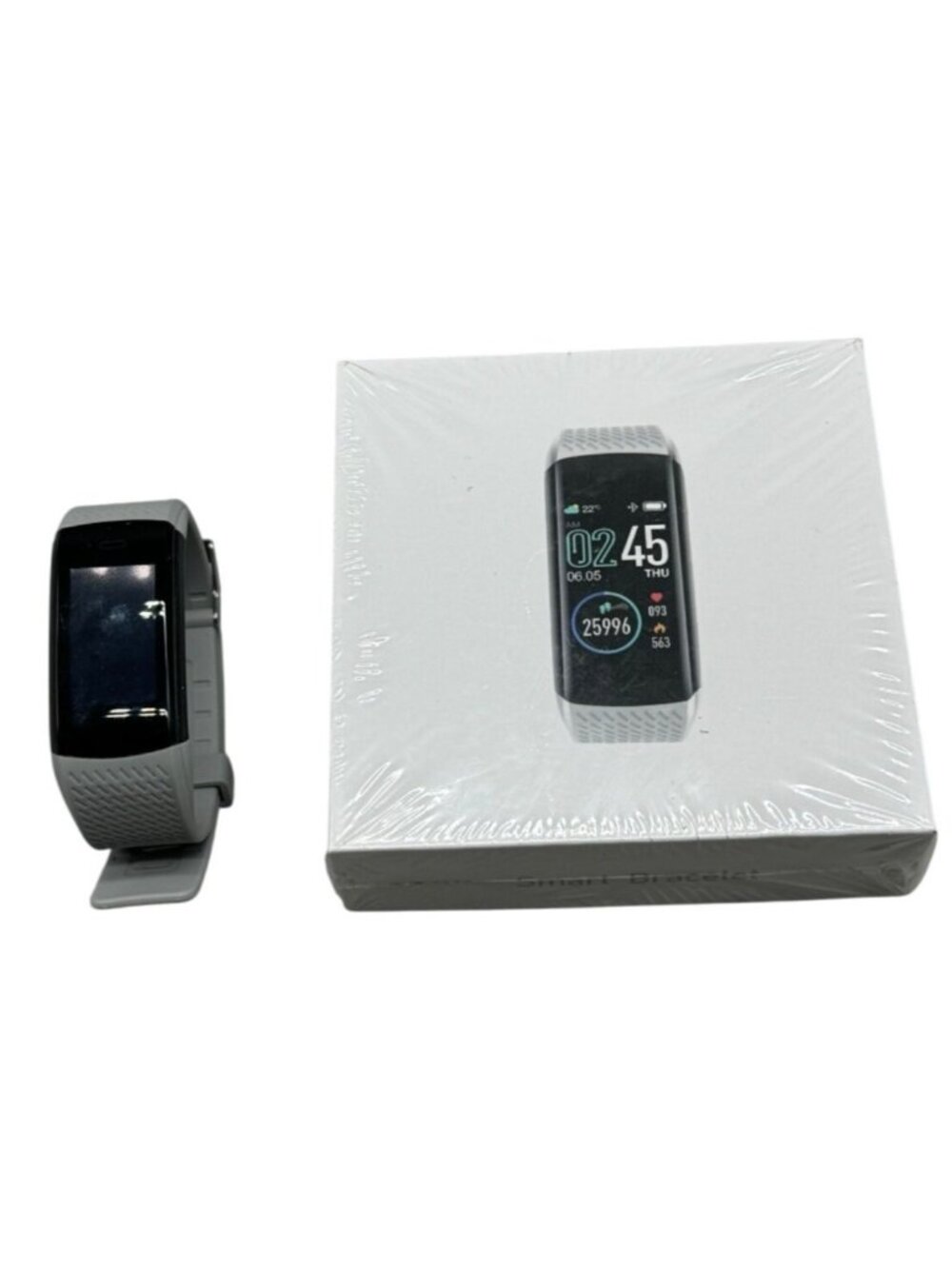 Walker cam CB fitness tracker gray smart watch bracelet black adjustable READ